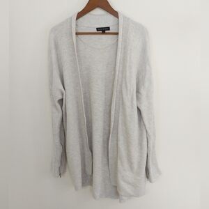 Banana Republic Zip Cuff Open Front Cardigan Gray Size Medium